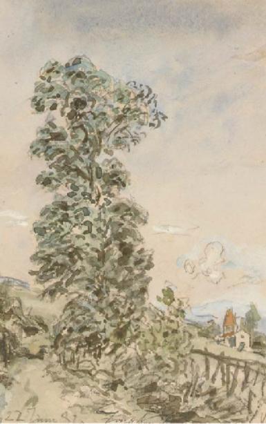 The Fesser House At Côte-saint-andré, France — Johan Barthold Jongkind