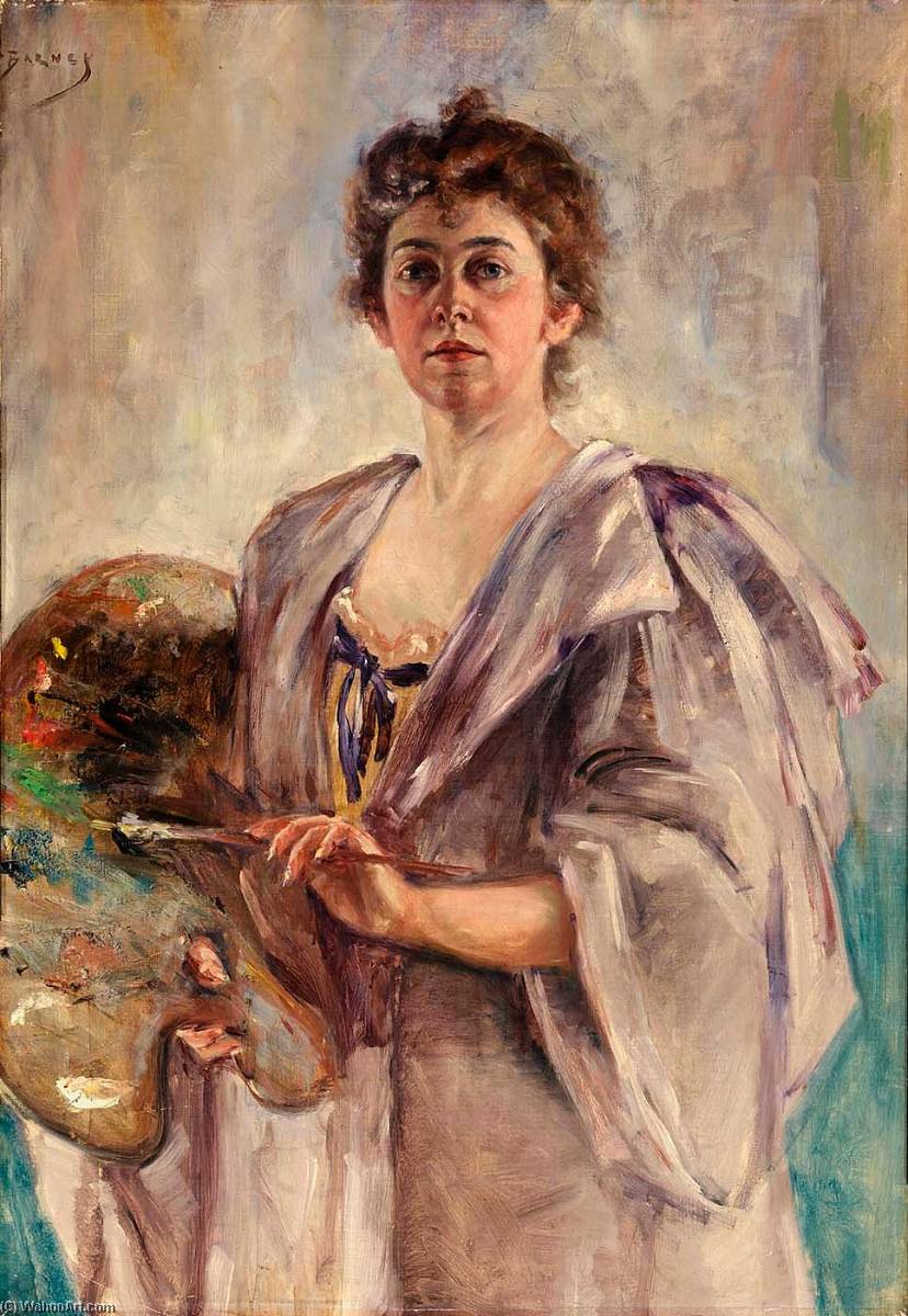 Self Portrait In Painting Robe — Alice Pike Barney