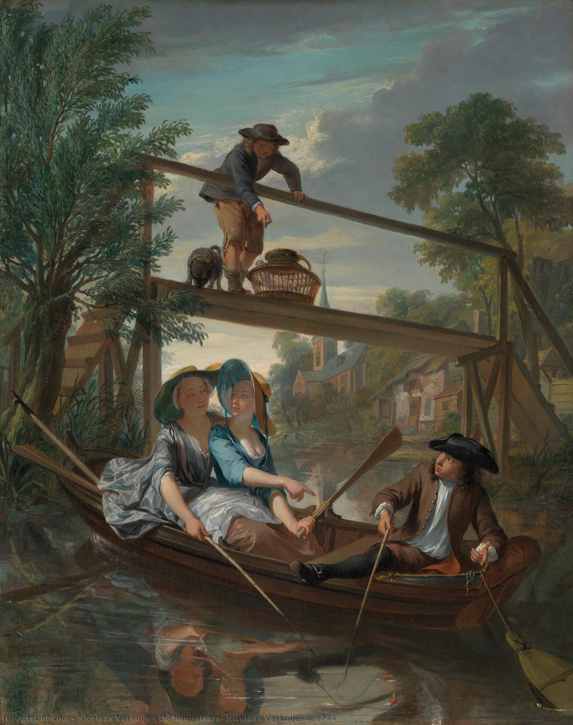 De Hengelaars, Nicolaas Verkolje, C. 1744 — Nicolaas Verkolje