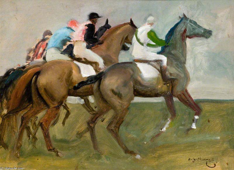 Study For 'the Start' - — Sir Alfred James Munnings