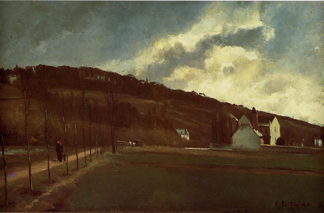 The Banks Of The Marne In Winter — Camille Pissarro
