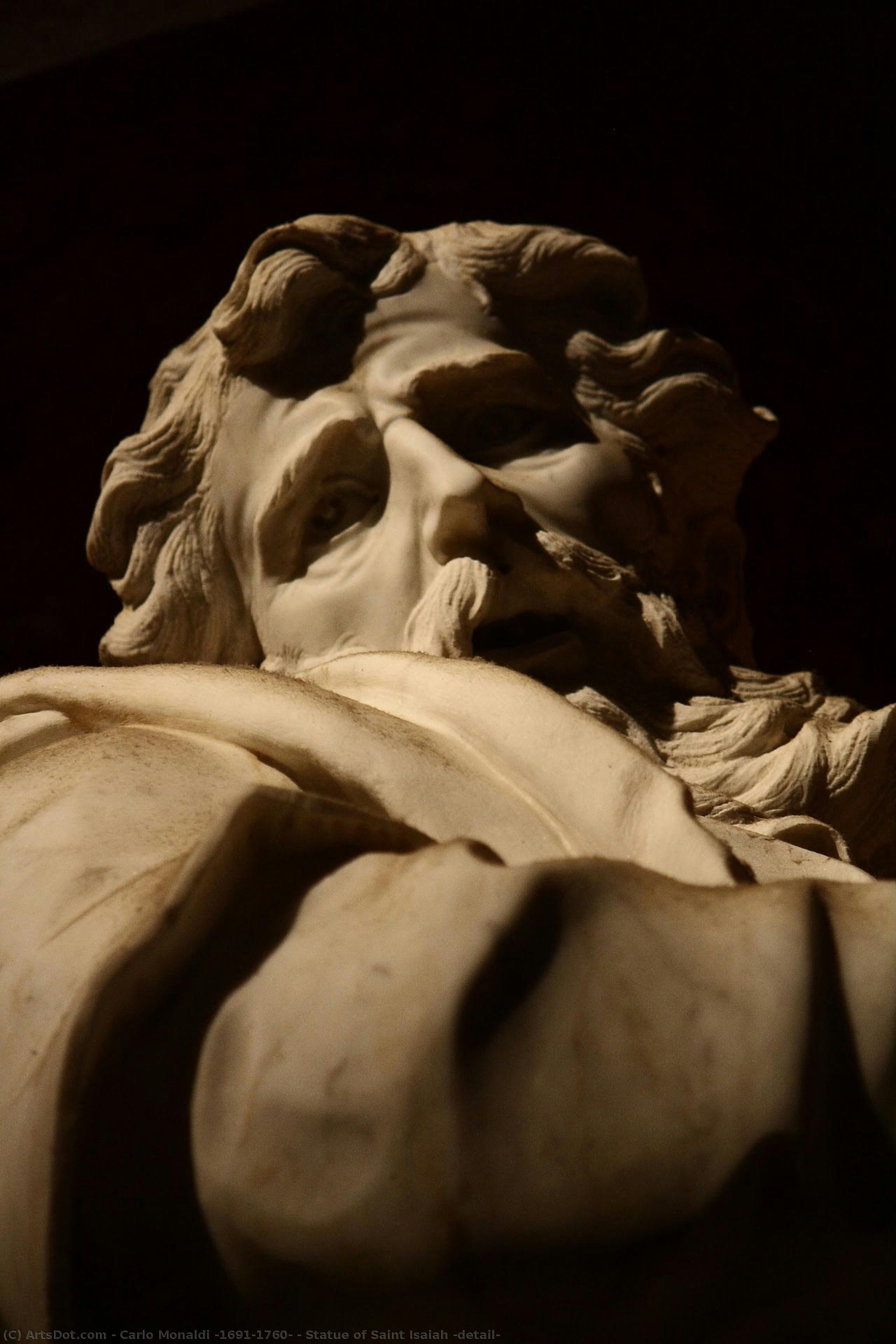 Statue Of Saint Isaiah (detail) — Carlo Monaldi