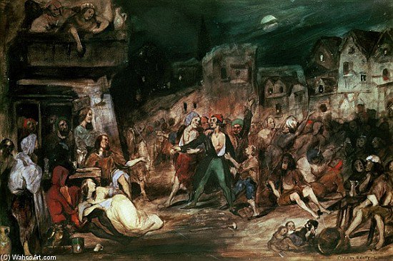 Gringoire In The Court Of Miracles — Celestin Francois Nanteuil