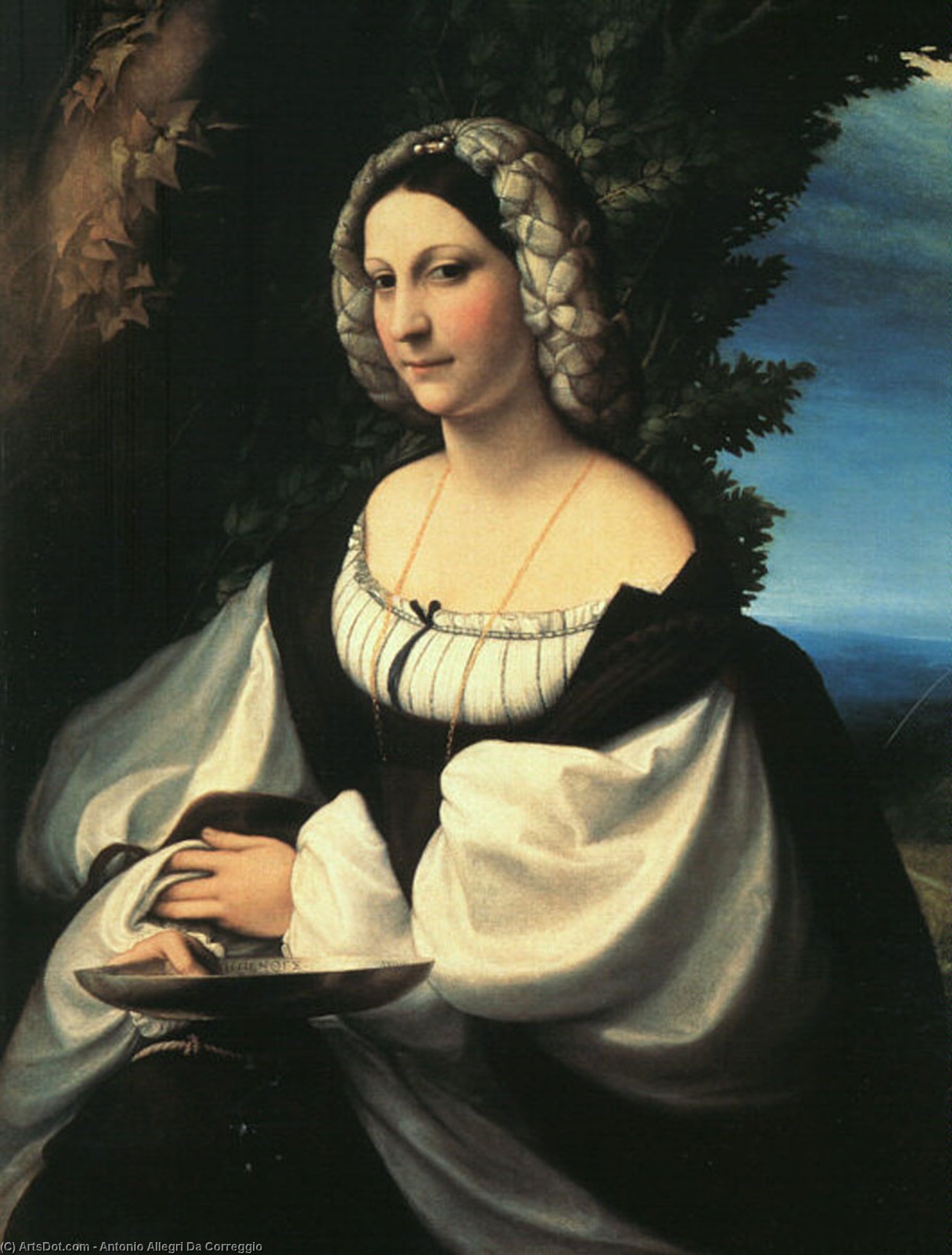Portrait Of A Gentlewoman — Antonio Allegri Da Correggio