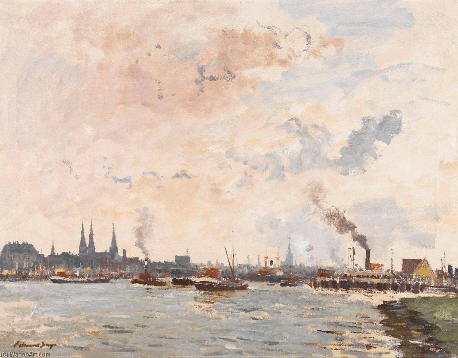 The North Sea Canal At Amsterdam — Edward Seago