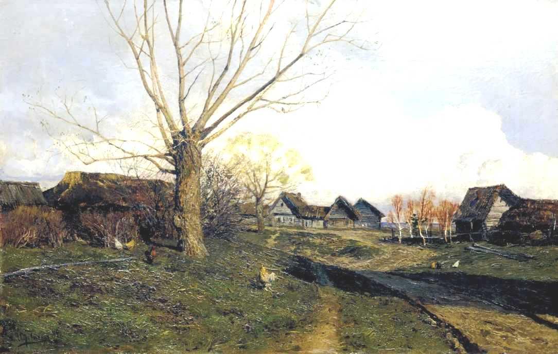 Village Savvinskaya Near Zvenigorod — Isaak Ilyich Levitan