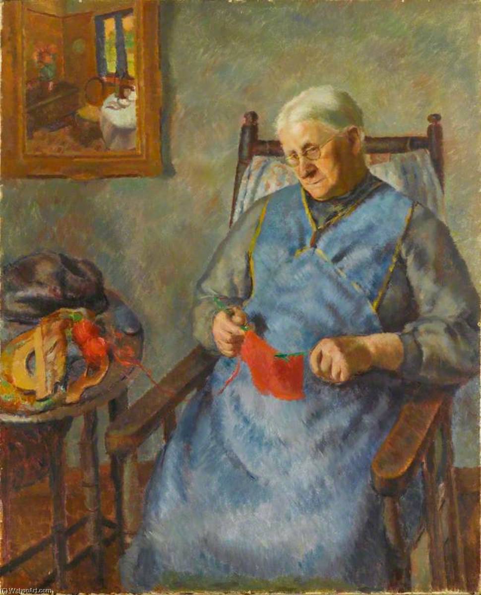 Old Woman Knitting — Patricia Preece