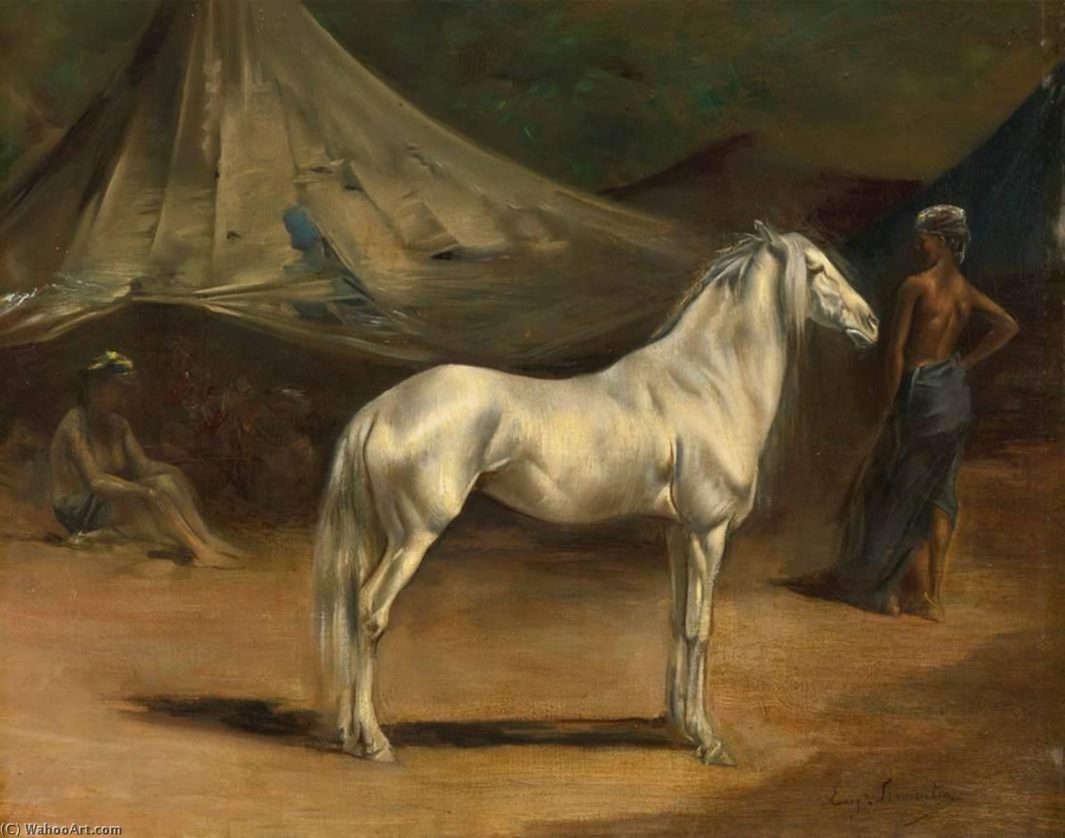 Arab Camp — Eugène Samuel Auguste Fromentin