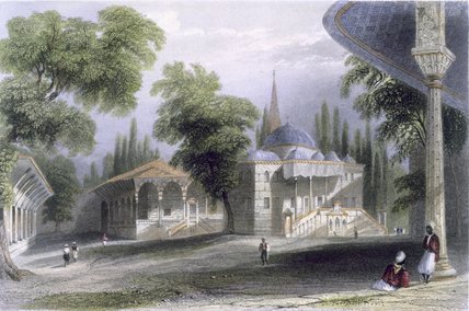 Third Court Of The Serai Bournou — William Henry Bartlett