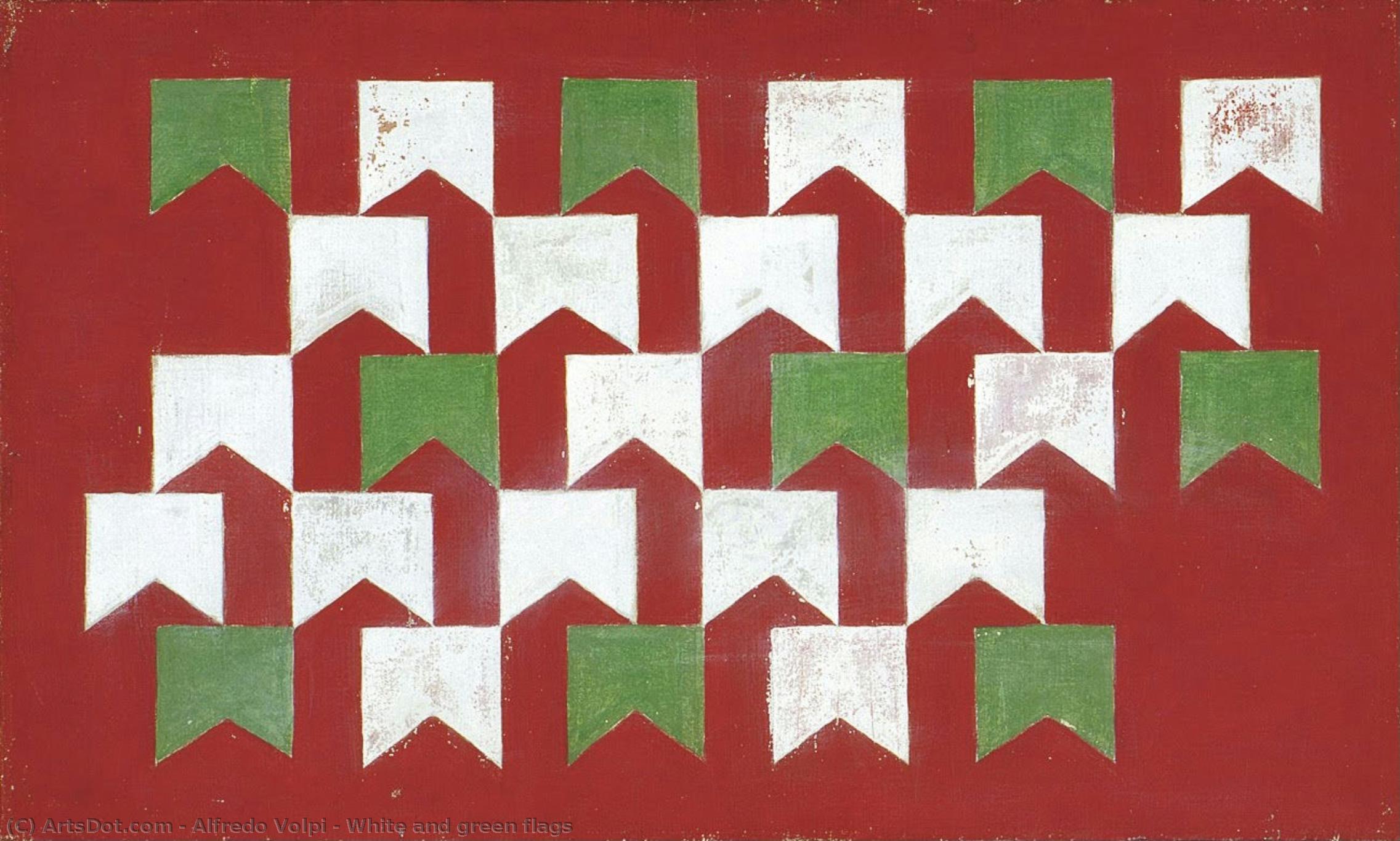 White And Green Flags — Альфредо Волпи
