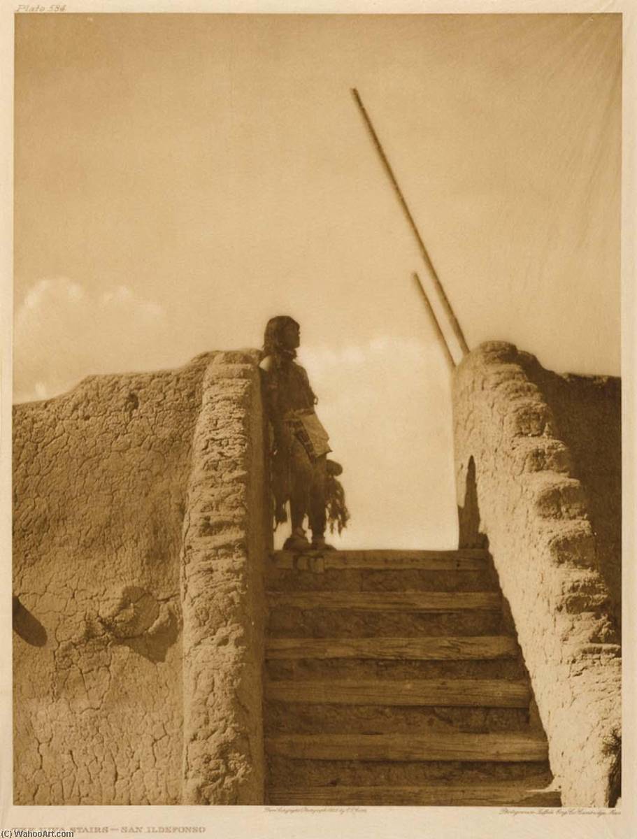 The Kiva Stairs San Ildefonso — Edward Sheriff Curtis