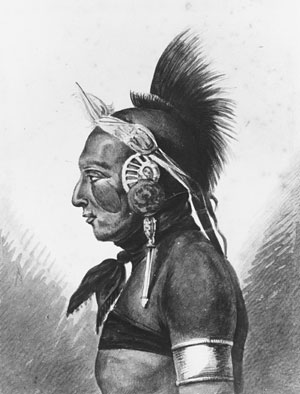 An Osage Warrior — Pavel Petrovich Svinin