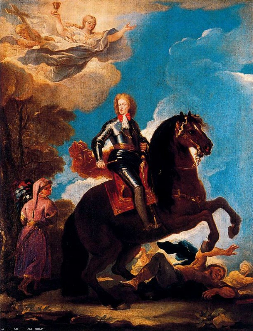 Carlos Ii On Horseback 1 — Luca Giordano