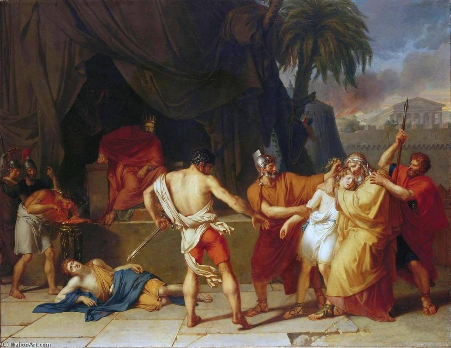 Nabuchodonosor Has Zedekiah's Children Killed Before His Eyes — Anne-louis Girodet