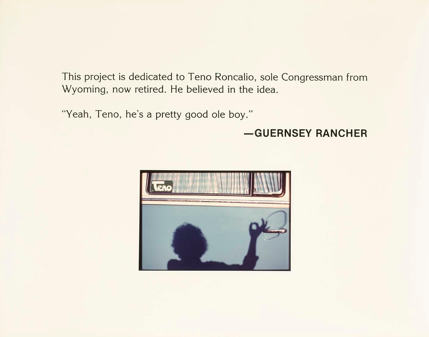 Guernsey Rancher, From The Wyoming Documentary Survey Project — Penny Diane Wolin