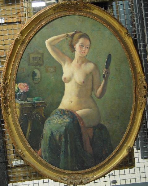 Femme À Sa Toilette (de Face) — Maurice Bompard