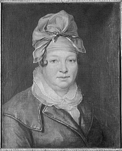 Portrait De Femme Coiffée D'un Madras Jaune — Henri François Riesener