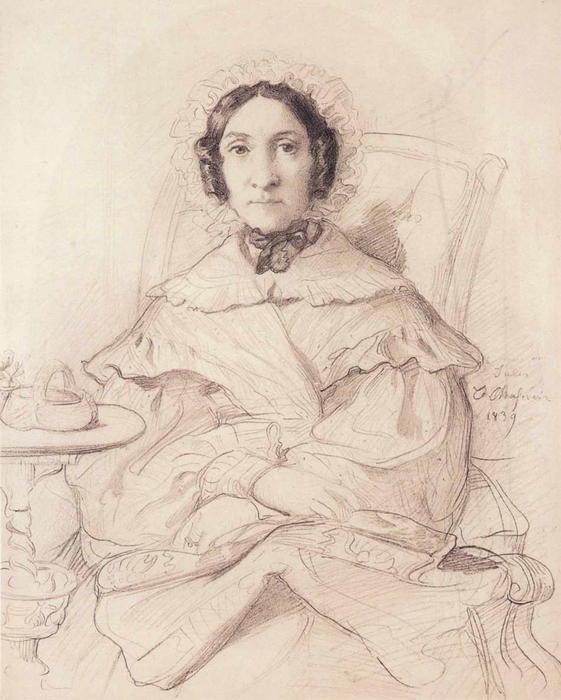Portrait Of Mme Monnerot The Elder — Théodore Chassériau