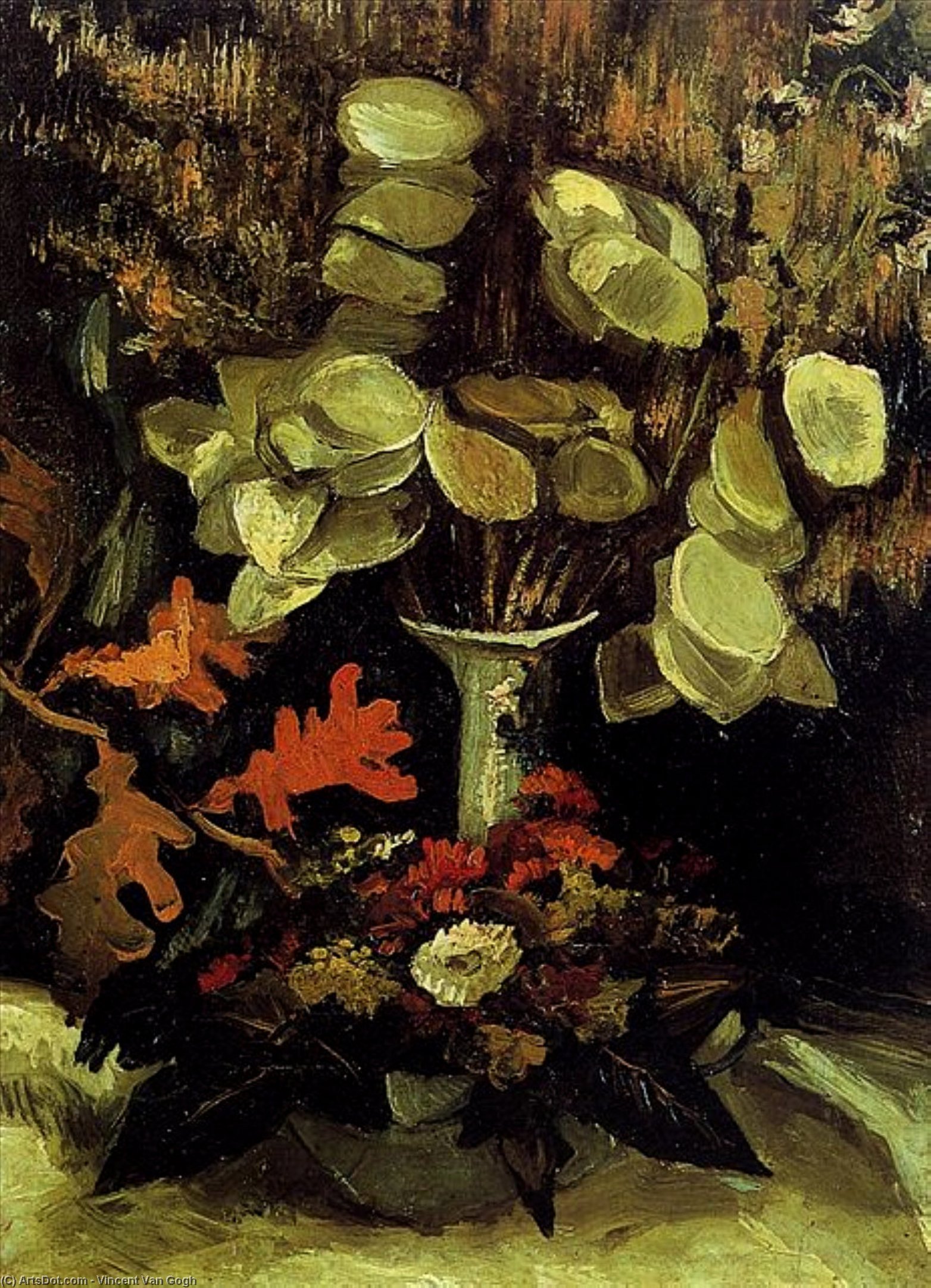 Vase With Honesty — Vincent Willem Van Gogh