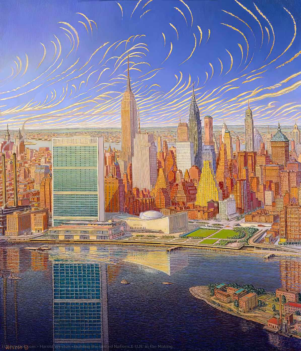 Building The United Nations 6 U.n. In The Making — Harold Weston