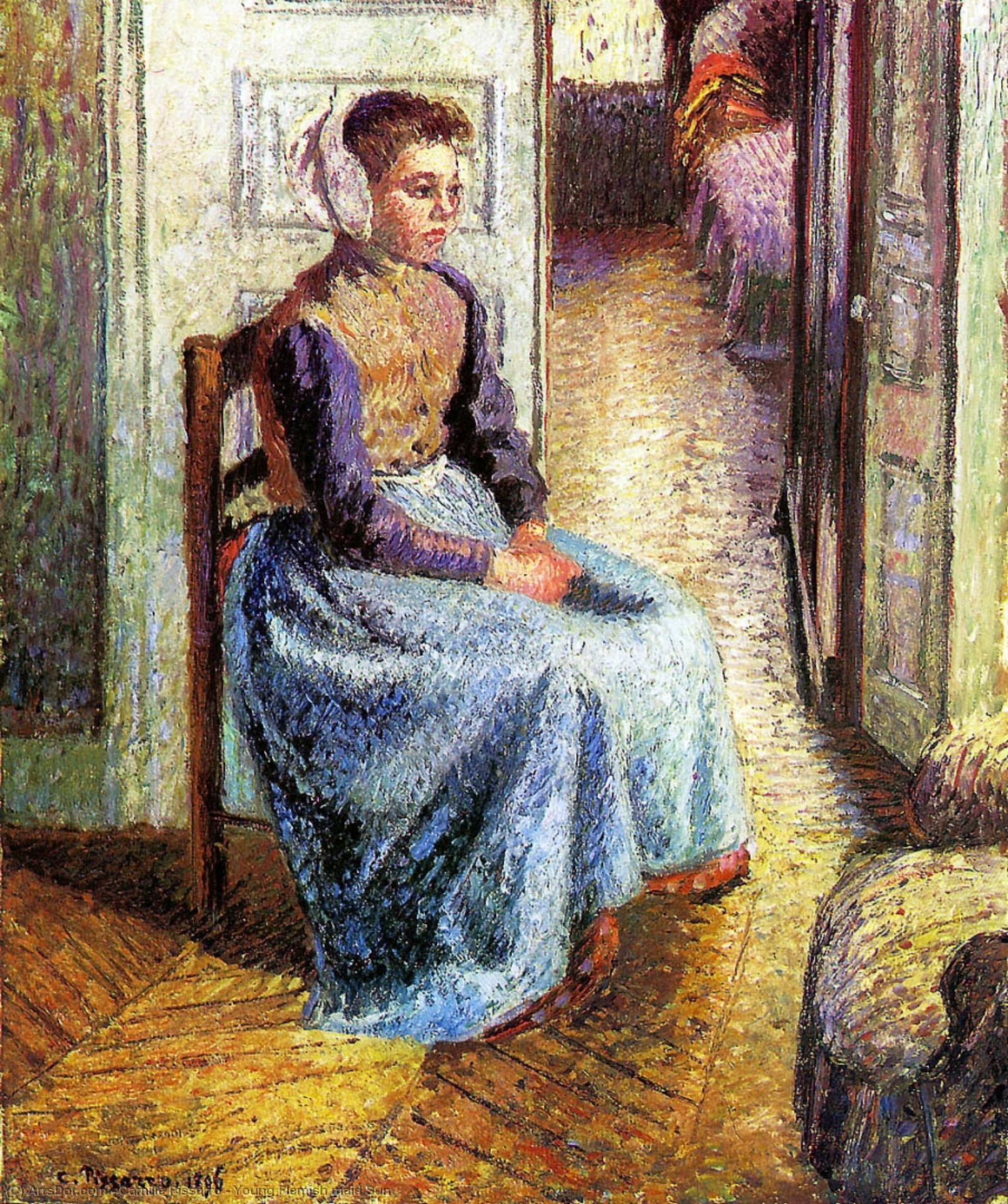 Young Flemish Maid Sun — Camille Pissarro