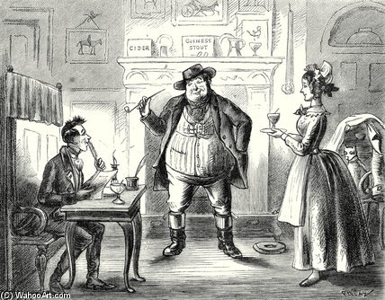 With A Countenance Greatly Mollified — Hablot Knight Browne