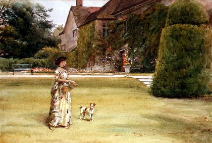 On The Lawn — George Goodwin Kilburne