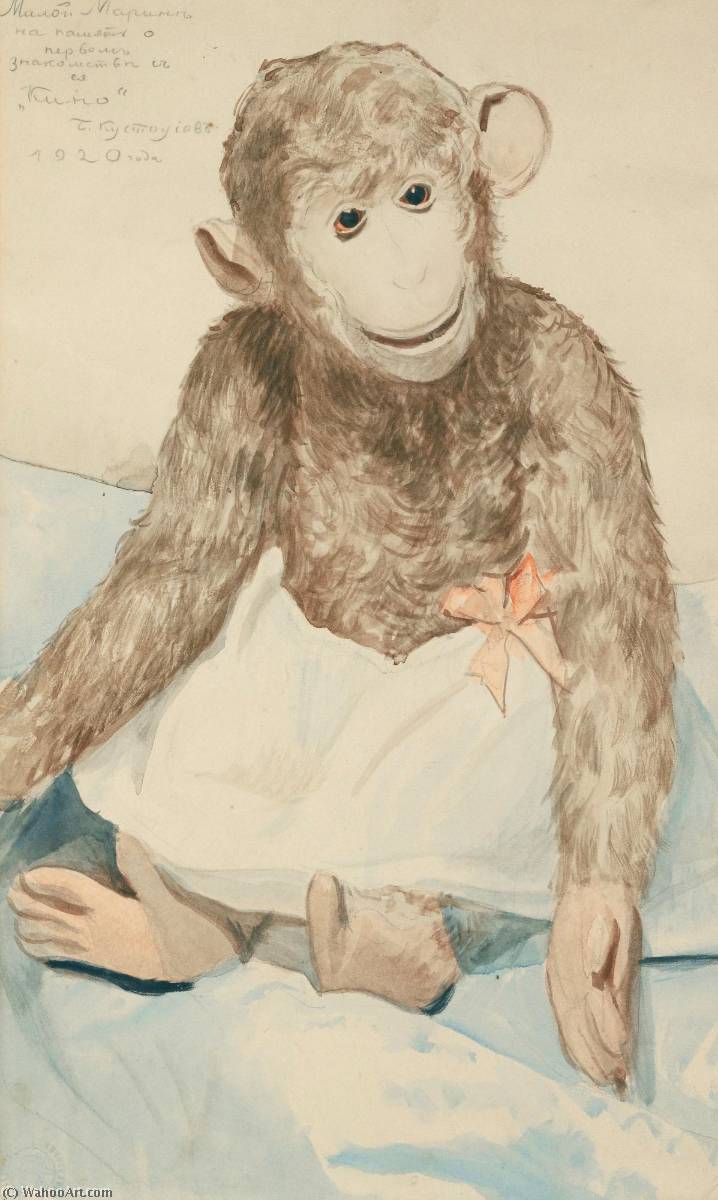 The Toy Monkey — Boris Mikhailovich Kustodiev