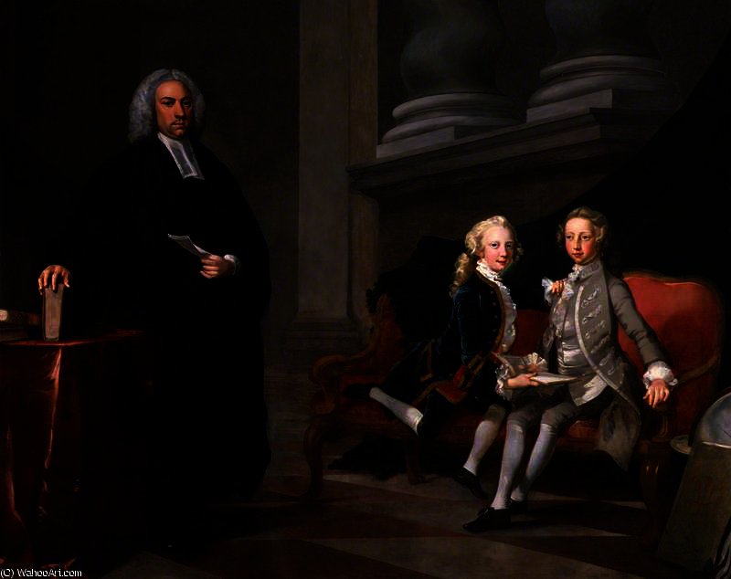 Francis Ayscough With The Prince Of Wales, Later King George Iii, And Edward Augustus, Duke Of York And Albany — Richard Wilson