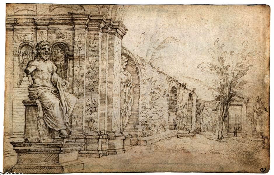 Garden Of The Villa Madama — Maerten Van Heemskerck