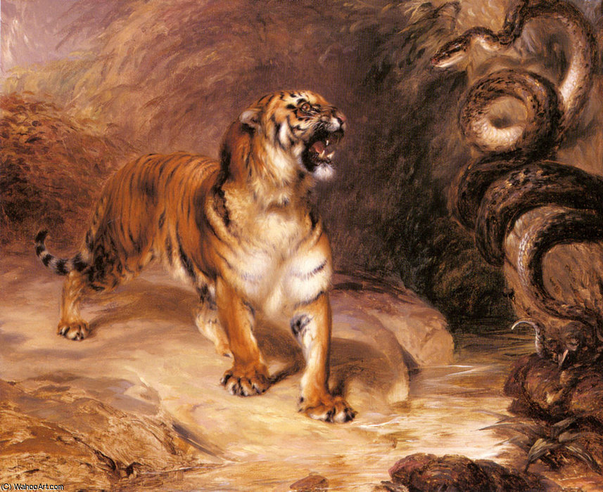 A Tiger And A Serpent — William John Huggins