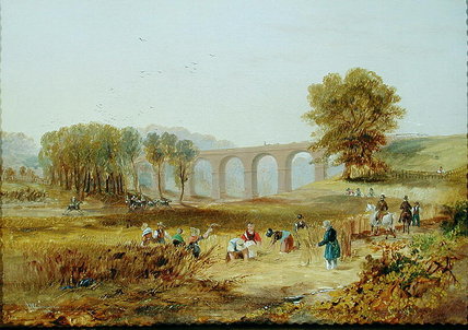 Corby Viaduct, The Newcastle And Carlisle Railway — John Wilson Carmichael