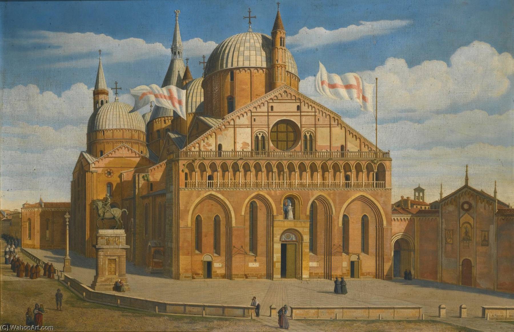 Padua, A View Of The Basilica Of Saint Antony, Seen From The West — Antoine Marie Perrot