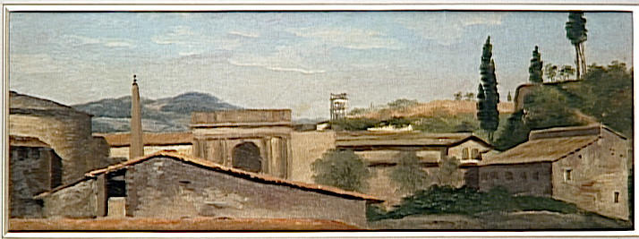 Vue De La Porte Du Peuple A Rome — Pierre-henri De Valenciennes