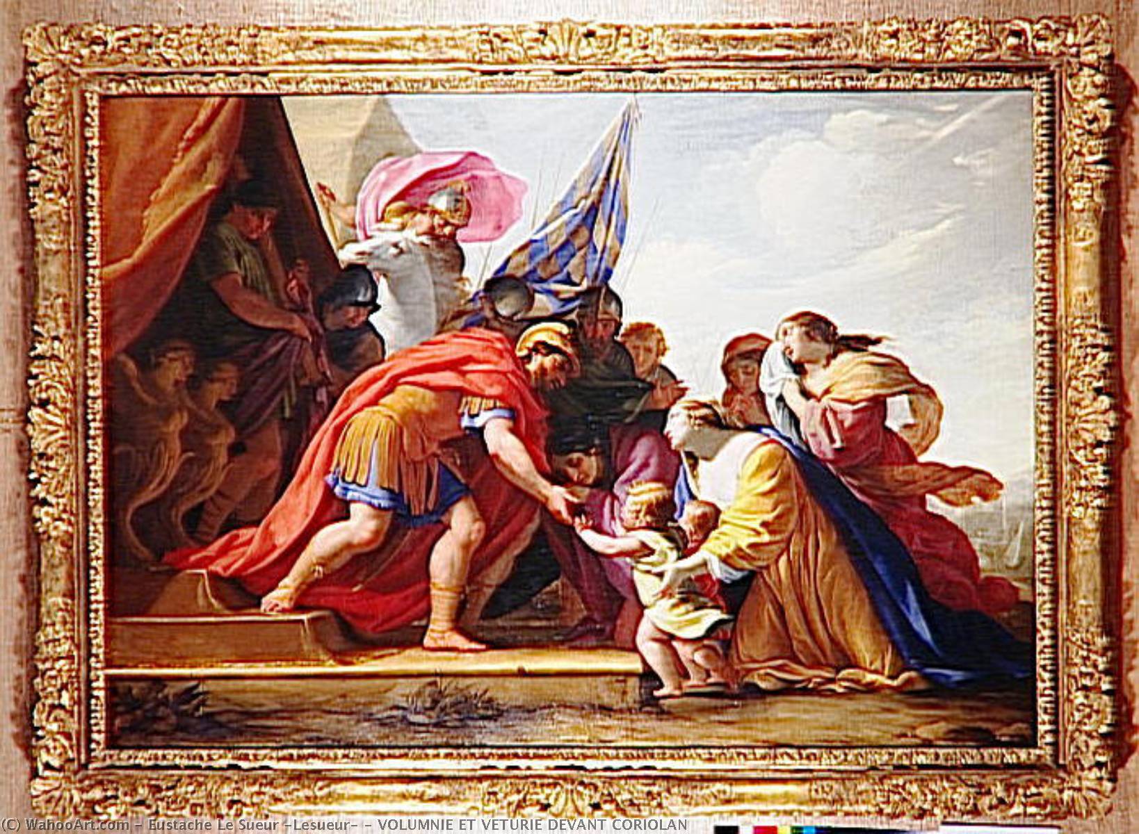 Volumnie Et Veturie Devant Coriolan — Eustache Le Sueur