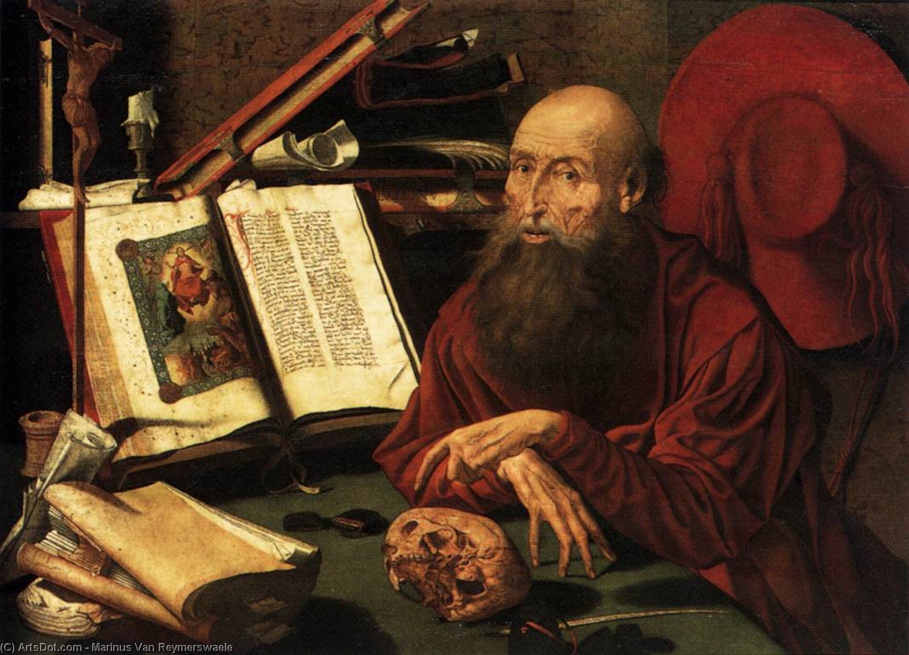 St Jerome — マリヌス・ファン・レイメルスウェール