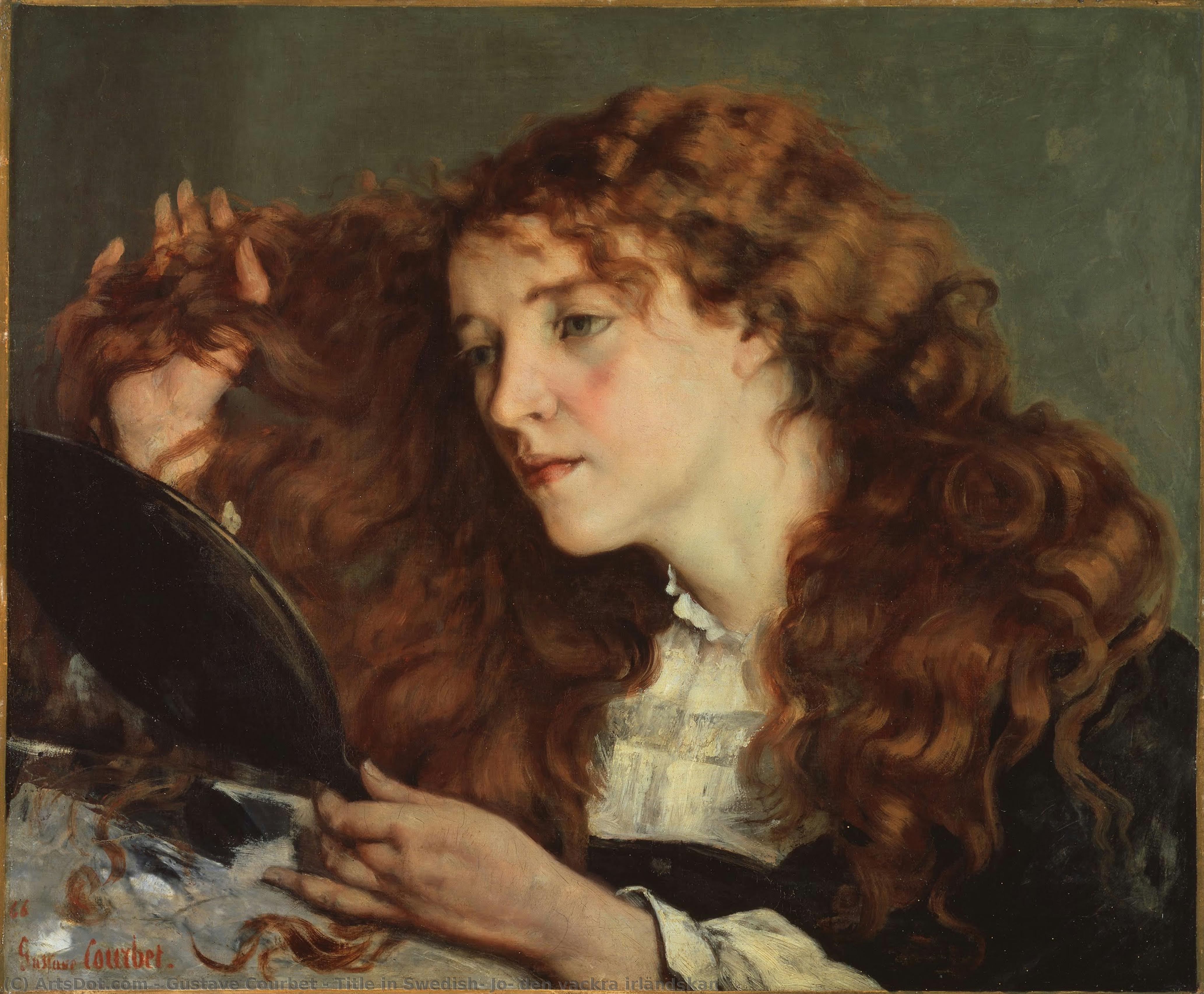 Title In Swedish: Jo, Den Vackra Irländskan — Gustave Courbet