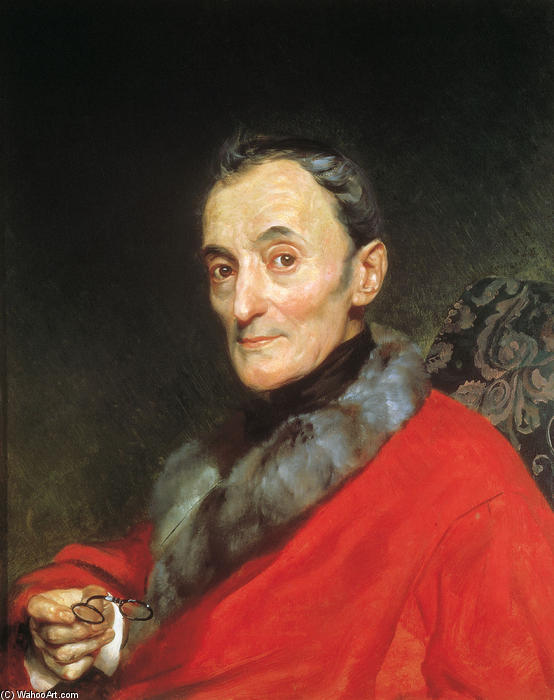 Portrait Of The Archeologist Michelangelo Lanci — Karl Pavlovich Bryullov
