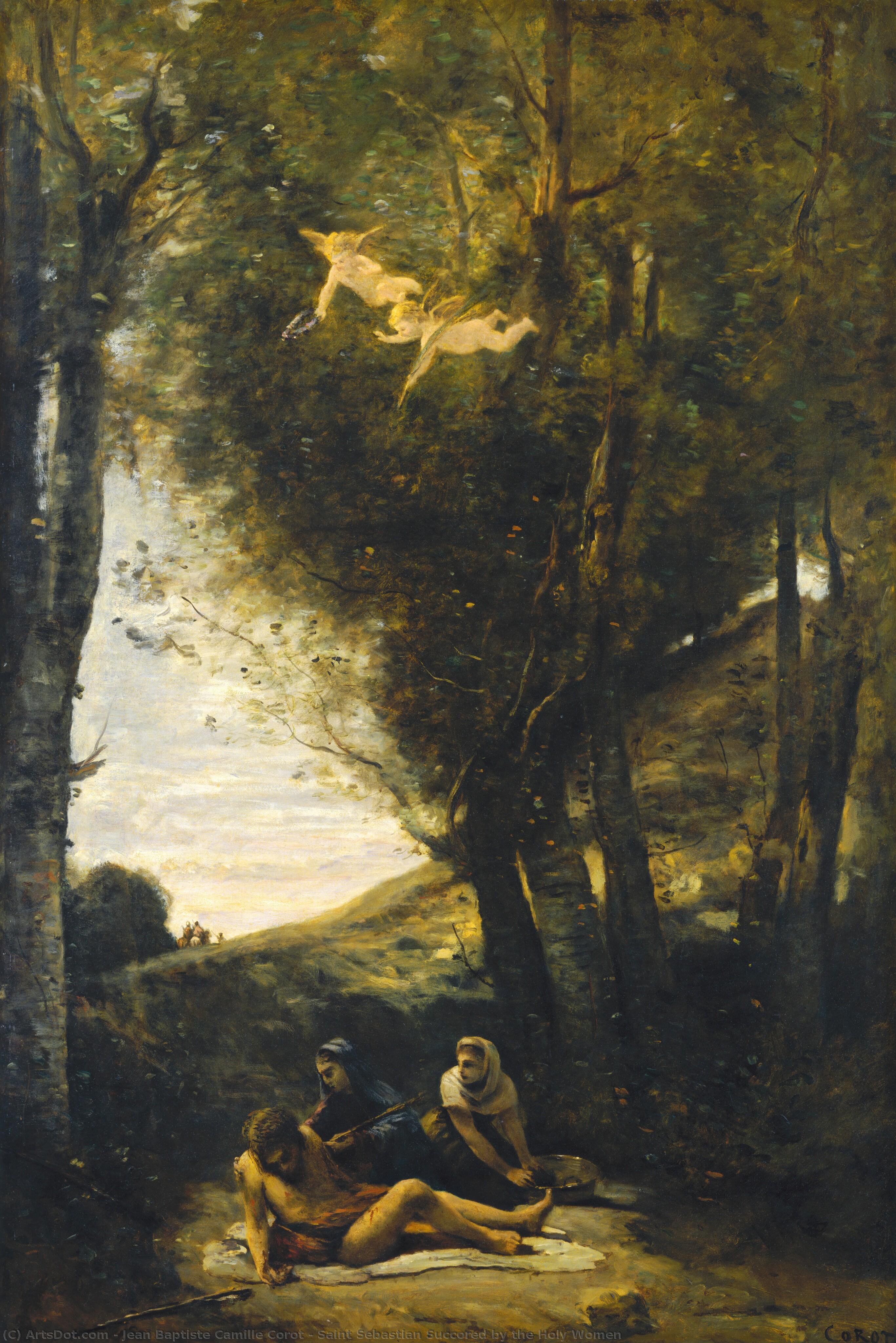 Saint Sebastian Succored By The Holy Women — Žan-batist Kamil Korote