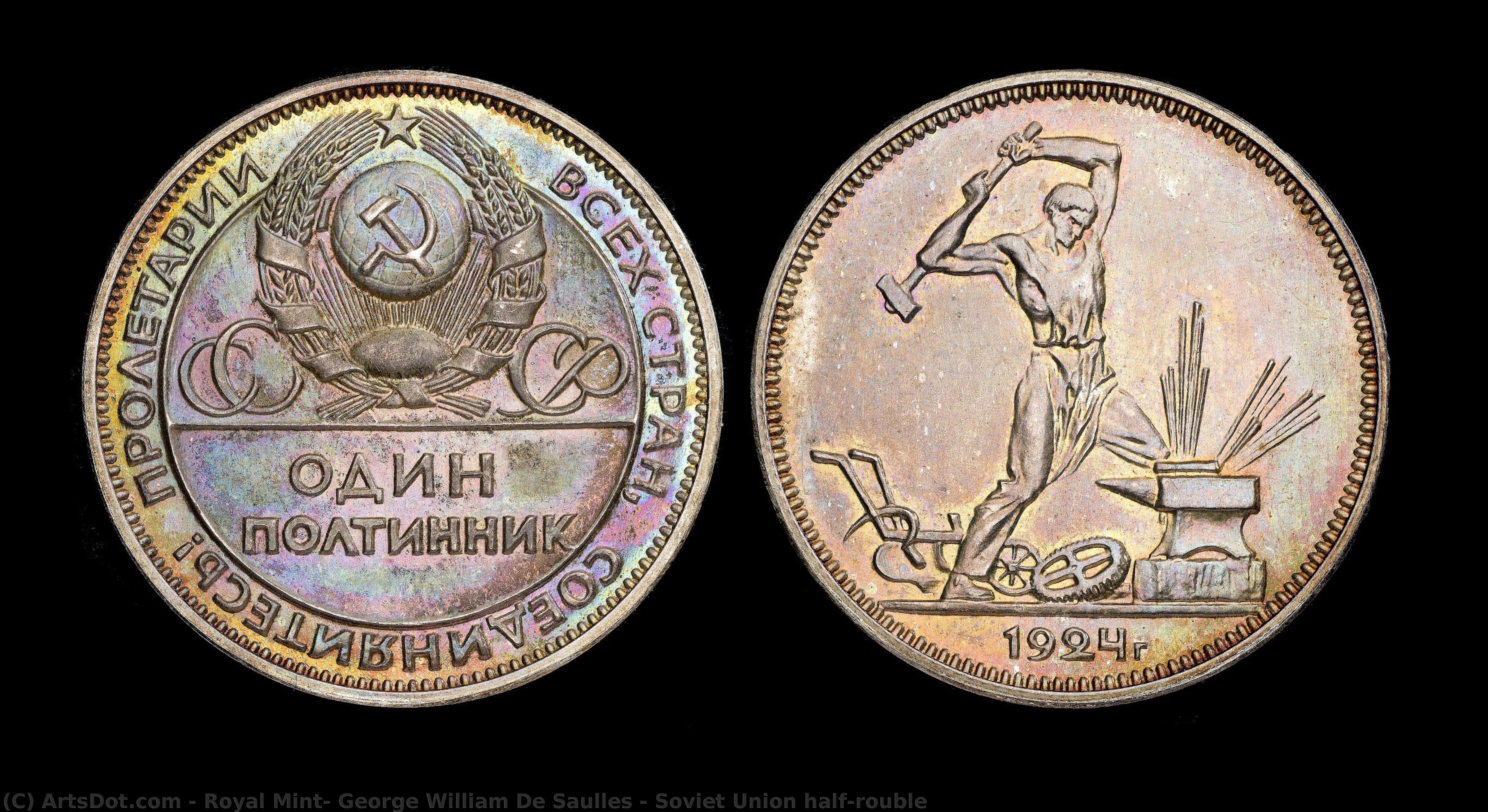 Soviet Union Half-rouble — Джордж Уильям Де Сойлз, Королевский Монетный Двор