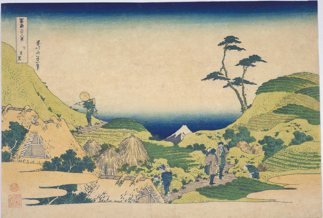 Shimo-meguro — Katsushika Hokusai
