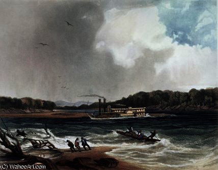 The Steamer Yellow-stone — Karl Bodmer