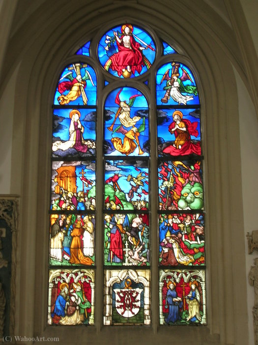 Leaded Glass Windows In The Mortuary, Eichstätt Cathedral — Hans The Elder Holbein