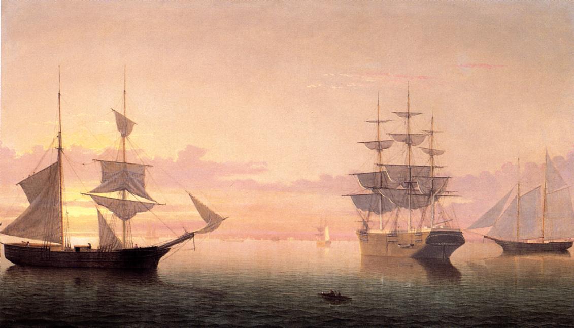 Ships At Sunrise — Fitz Henry Lane