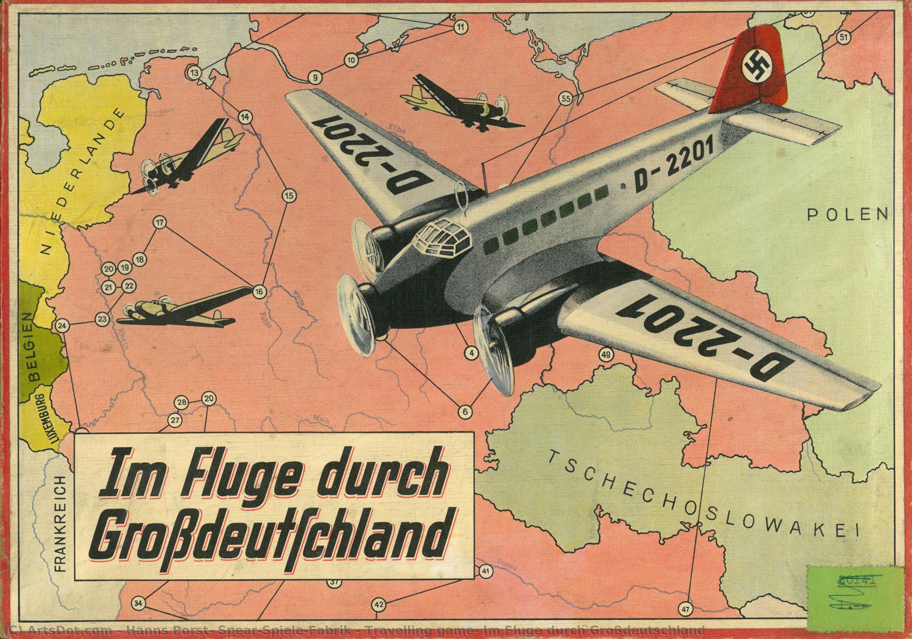 Travelling Game: Im Fluge Durch Großdeutschland — Hanns Porst, Spear-spiele-fabrik