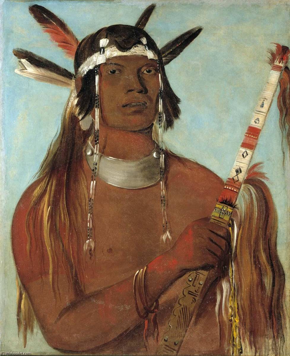 Seehk Hée Da, Mouse Colored Feather, A Noted Brave — George Catlin