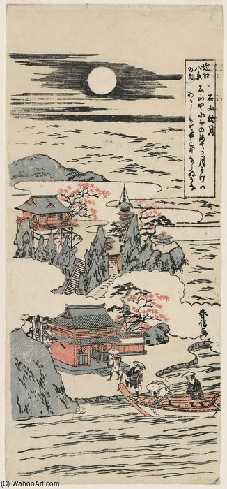 Autumn Moon At Ishiyama Temple — Suzuki Harunobu