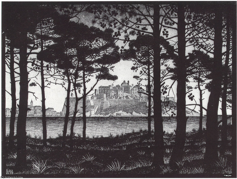 Of Calvi Corsica — Maurits Cornelis Escher