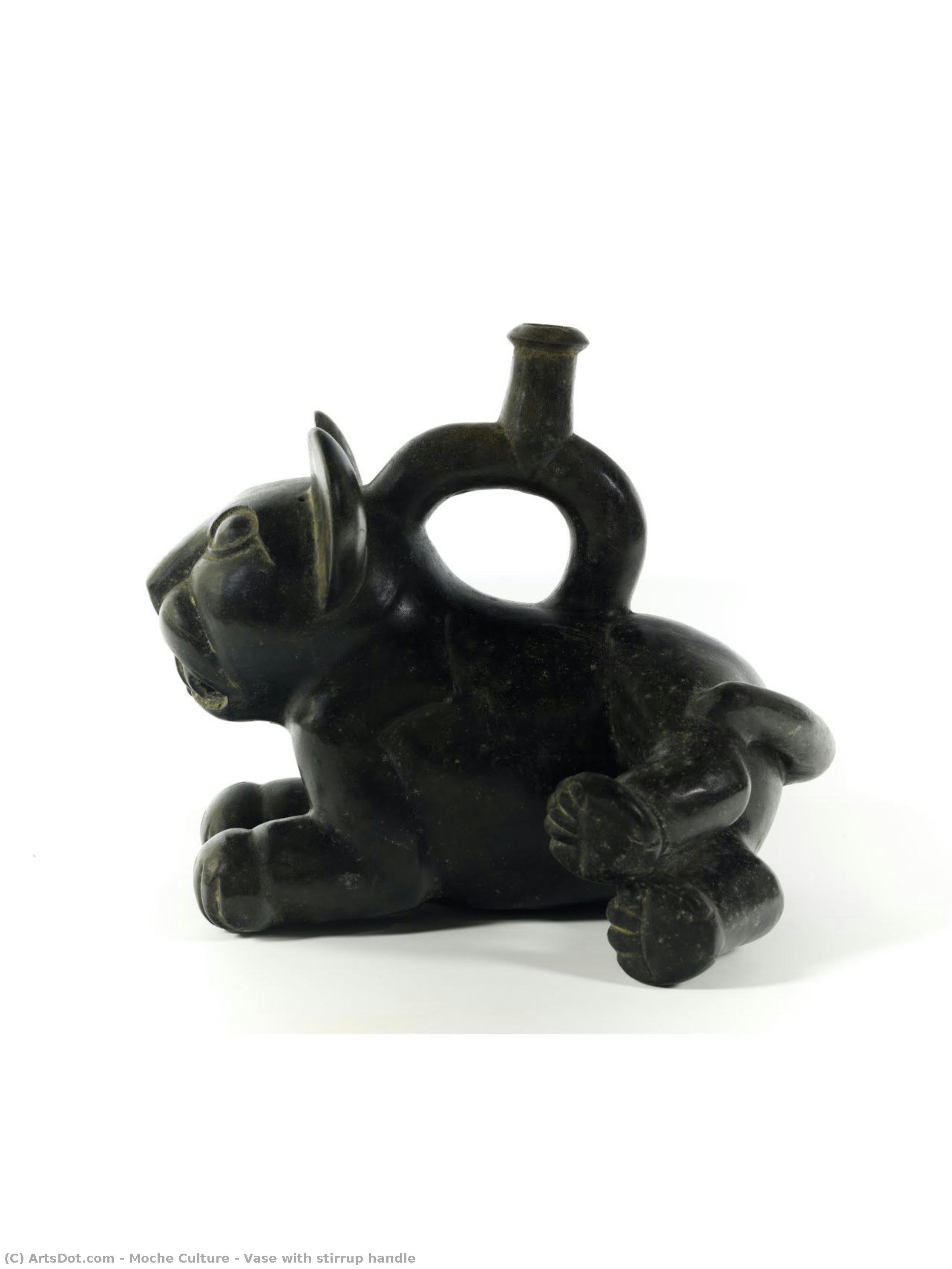 Vase With Stirrup Handle — Moke Kultura