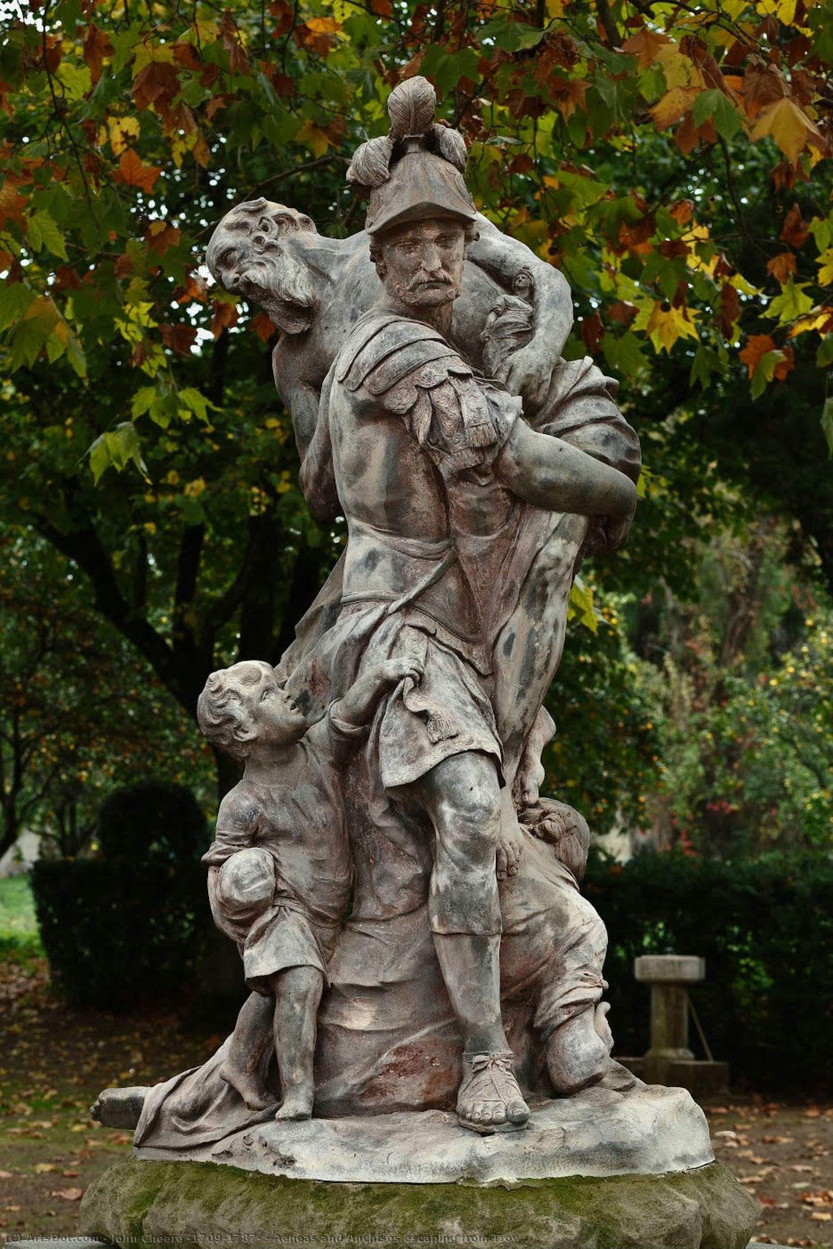 Aeneas And Anchises Escaping From Troy — John Cheere (1709-1787)